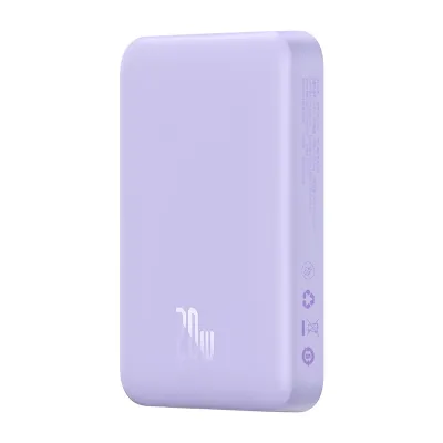 Powerbank magnetyczny Baseus magnetic mini 10000mah, usb-c 20w magsafe (fioletowy)