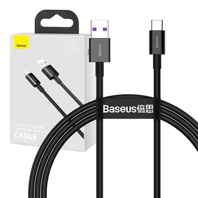 Kabel usb do usb-c Baseus superior series, 66w, 1m (czarny)