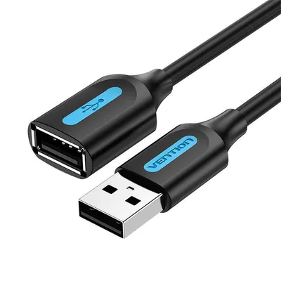 Kabel przedłużający usb 2.0 męski do żeński Vention cbibi 3m (czarny)