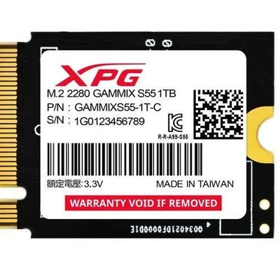Adata dysk ssd xpg gammix s55 1tb pcie 4x4 5/3.7mb/s m2230