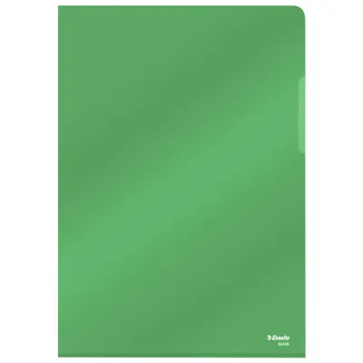 Ofertówka krystaliczna a4 ESSELTE l 55436 zielony pvc 150mic 25szt