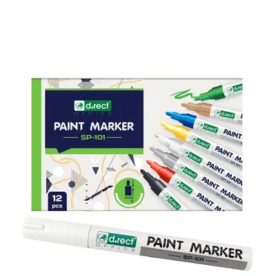 Marker olejowy D.RECT sp-101 biały 2-4.5mm