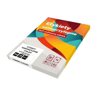 Etykiety samoprzylepne 210x297mm EMERSON 027 qct basic białe 100ark*1szt