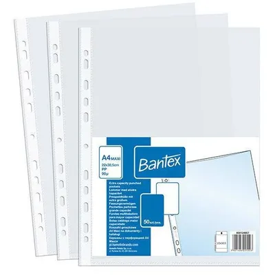 Koszulki groszkowe a4+ BANTEX 400124957 90mic 50szt