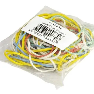 Gumki recepturki mix Q-Connect mix kolorów 25g