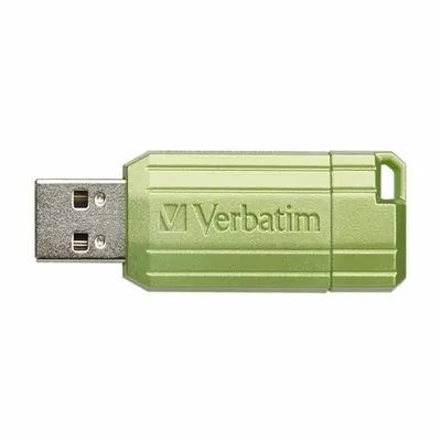 Verbatim usb flash disk, usb 2.0, 64gb, store,n,go pinstripe, zielony, 49964, do archiwizacji danych
