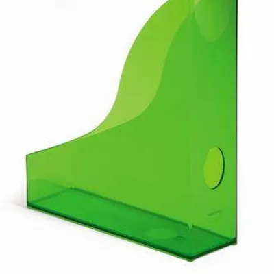 Pojemnik na czasopisma z uchwytem a4 (73x306x241mm) DURABLE basic 1701712017 przezroczysty jasnozielony
