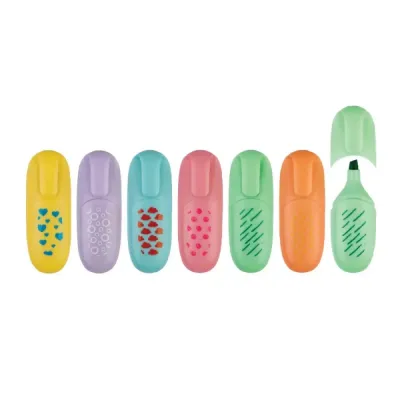 Zakreślacze 1-5mm CENTRUM mini pastel 89809 mix*6 ścięta op. 36szt