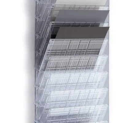 Zestaw pojemników na dokumenty poziomy a4 DURABLE flexiboxx 1709781400 przezroczysty 12szt