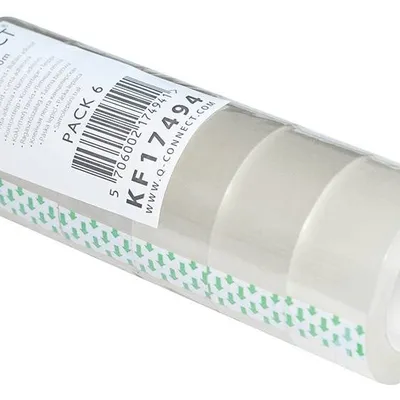 Taśma biurowa 24mmx30m Q-Connect bezbarwna 6szt