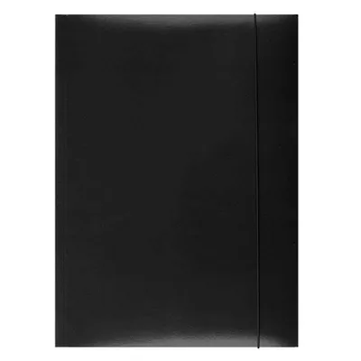 Teczka z gumką a4 OFFICE PRODUCTS czarna karton 300gsm
