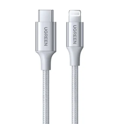 Kabel lightning do usb-c 2.0 UGREEN pd 3a us304, 1m (srebrny)