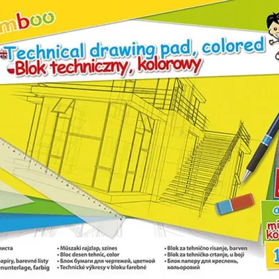 Blok techniczny a3 GIMBOO kolorowy 10kart