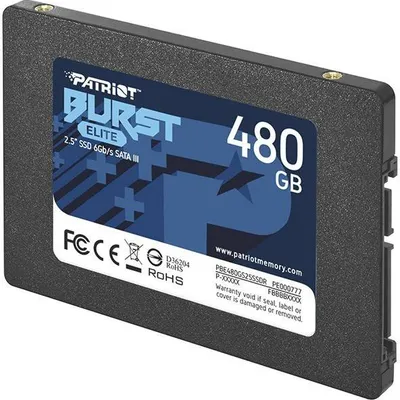 Patriot ssd 480gb burst elite 450/320mb/s sata iii 2.5