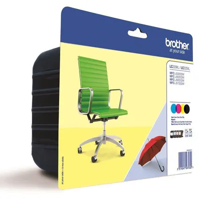 Tusz oryginalny BROTHER lc229xlvalbp cmyk 2400bk/3*1200cmy stron