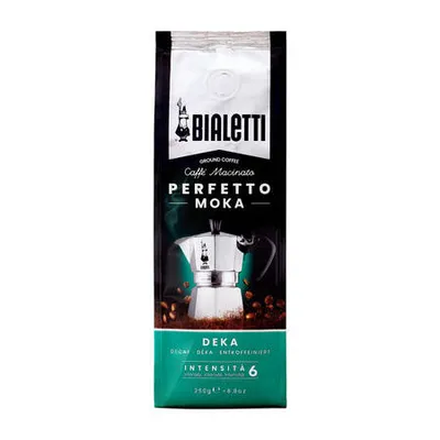 Kawa mielona Bialetti perfetto moka deka - kawa bezkofeinowa 250g