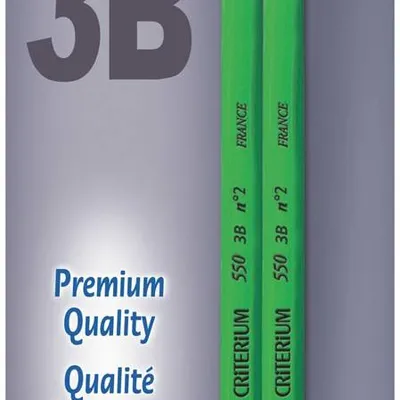 Ołówek ostrzony sześciokątny BIC criterium 550 3b 861128 3b blister 2szt