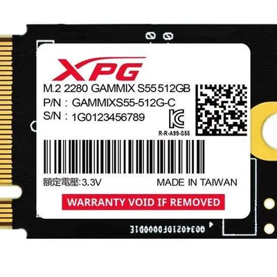 Adata dysk ssd xpg gammix s55 512gb pcie 4x4 5/3.8mb/s m2230