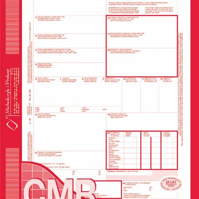 Druk akcydensowy cmr międzynarodowy list przewozowy a4 Michalczyk i Prokop oryginał + 3 kopie 80 kart.
