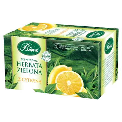 Herbata zielona z cytryną BIFIX premium 20 torebek