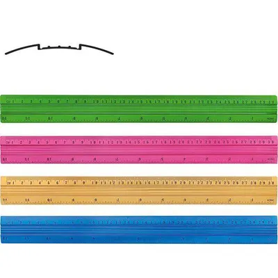 Linijka aluminiowa 30cm Grand gr-112-30 130-1322 mix kolorów