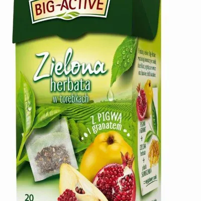 Herbata zielona z pigwą i granatem BIG-ACTIVE 20 torebek