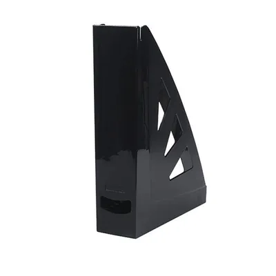 Pojemnik na czasopisma a4/70mm OFFICE PRODUCTS czarny plastikowy ażurowy
