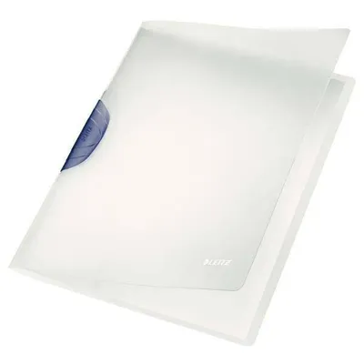 Skoroszyt plastikowy z klipem a4 LEITZ 41740089 szary