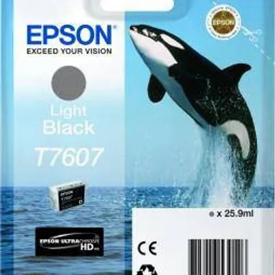 Tusz oryginalny EPSON t7607 c13t76074010 light czarny 25,9 ml