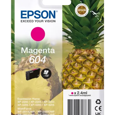 Epson oryginalny ink / tusz c13t10g34010, t10g340, 604, magenta, 2.4ml, EPSON xp-2200, xp-3200, xp-4200, wf-2930dwf, wf-2950dwf