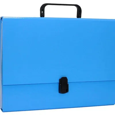 Teczka z rączką a4 OFFICE PRODUCTS niebieska tektura powlekana pp 50mm