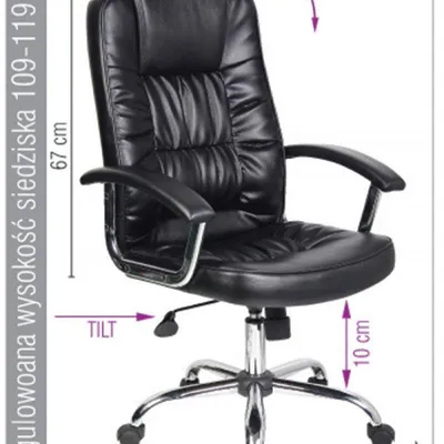 Fotel biurowy OFFICE PRODUCTS cyprus czarny