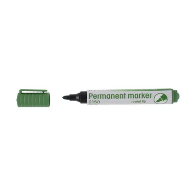 Marker permanentny D.RECT 2150 zielony okrągła 1-3mm