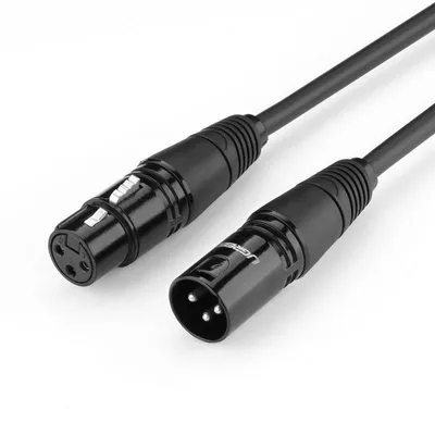 Ugreen av130 kabel xlr żeński do xlr męski - 1m (czarny)