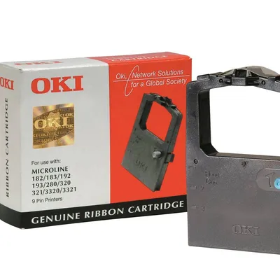 Kaseta barwiąca oryginalna OKI rib320 09002303 czarny