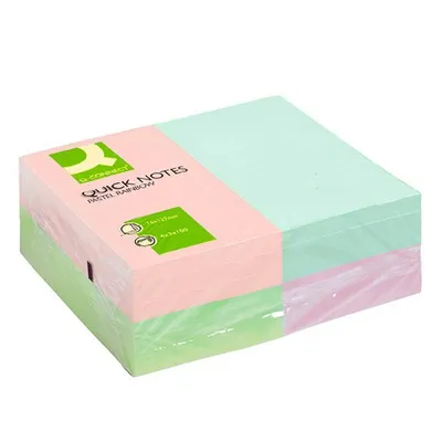 Karteczki samoprzylepne 127x76mm Q-Connect rainbow pastelowe mix 12x100kart