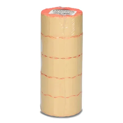Etykiety samoprzylepne 26x16mm do metkownic EMERSON czerwone 5rolek*600szt