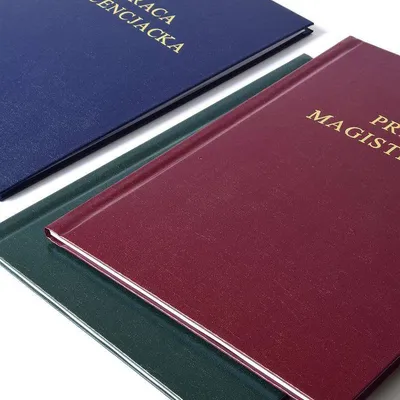 Okładki kanałowe twarde aa ARGO prestige praca licencjacka 436015 zielone 10 szt