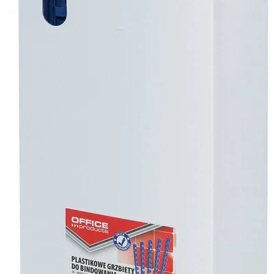 Grzbiet plastikowy 12mm (95 kartek) OFFICE PRODUCTS niebieski 100 szt.