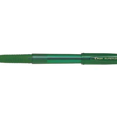 Długopis kulkowy ze skuwką PILOT super grip g bps-gg-f-g zielony 0.7