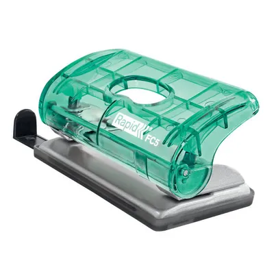 Dziurkacz RAPID colour'breeze fc5 zielony 10 kartek 2 otw. 80 mm