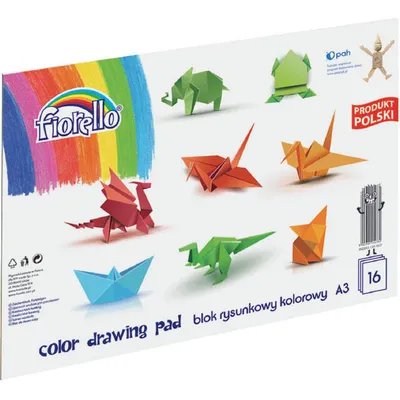 Blok rysunkowy a3 Fiorello 150-1437 kolorowy 16kart