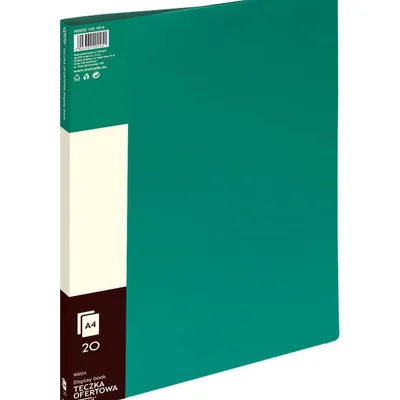 Album ofertowy a4 Grand 9002 120-1819 zielony pvc 20 kieszeni