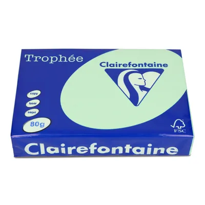 Papier ksero kolor a4 TROPHEE zieleń naturalna 80g 500 ark