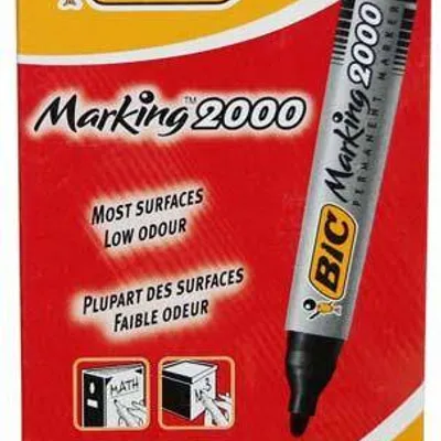 Marker permanentny BIC marking 2000 ecolutions 8209112 mix*4 okrągła 1.7mm 4szt
