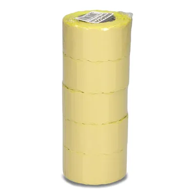 Etykiety samoprzylepne 26x16mm do metkownic EMERSON żółte 5rolek*600szt