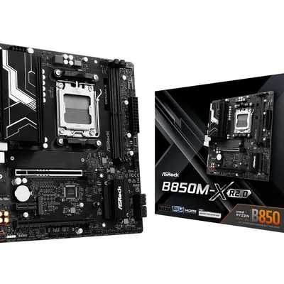 Asrock płyta główna b850m-x r2.0 am5 2ddr5 m.2 usbc matx