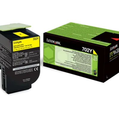 Toner oryginalny LEXMARK 70c20y0 yellow 1000 stron