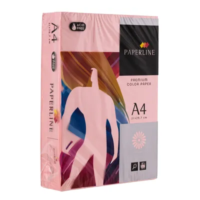 Papier ksero kolor a4 PAPERLINE jasny różowy 80g 500 ark