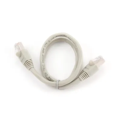 Kabel sieciowy 6 0,5 m GEMBIRD ekranowany pp6-0.5m szary